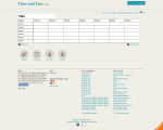 Time and Line a service for creating conjunction time lines